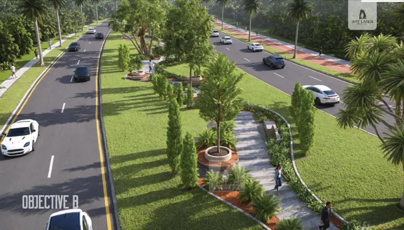 Road median